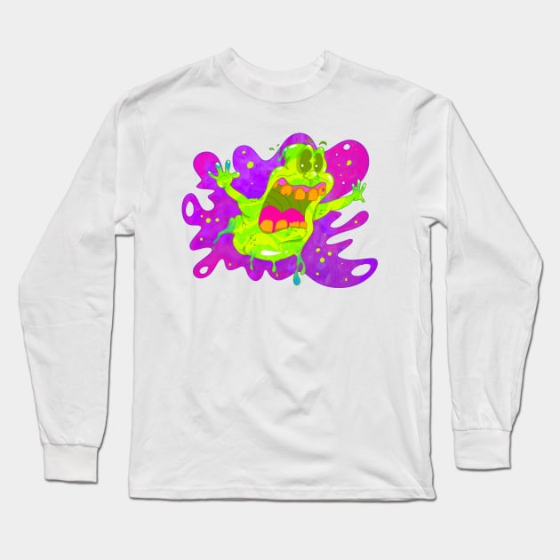 Slime Time Long Sleeve T-Shirt by Lhollowaydesign